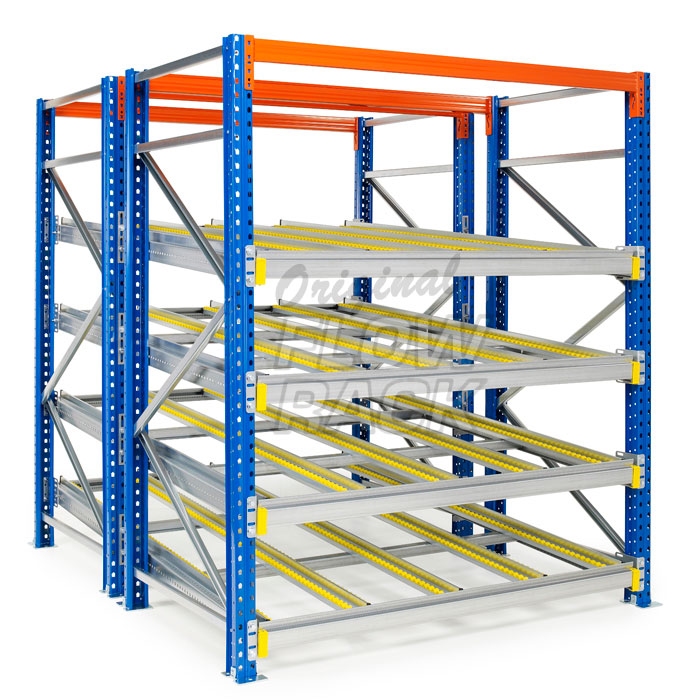 Doorrolframes KLT-versie palletstelling dubbeldiep