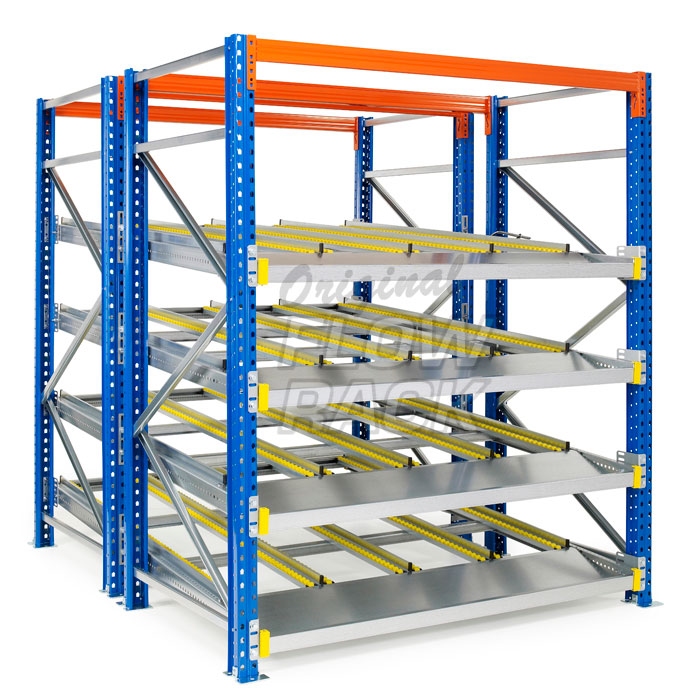 Doorrolframes KLT-versie palletstelling dubbeldiep