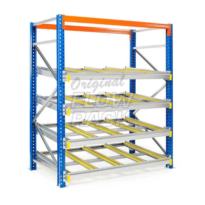 Doorrolframes KLT-versie palletstelling enkeldiep