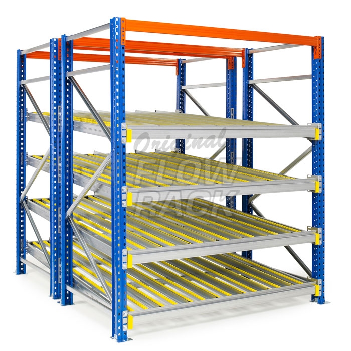 Doorrolframes voor palletstelling dubbeldiep