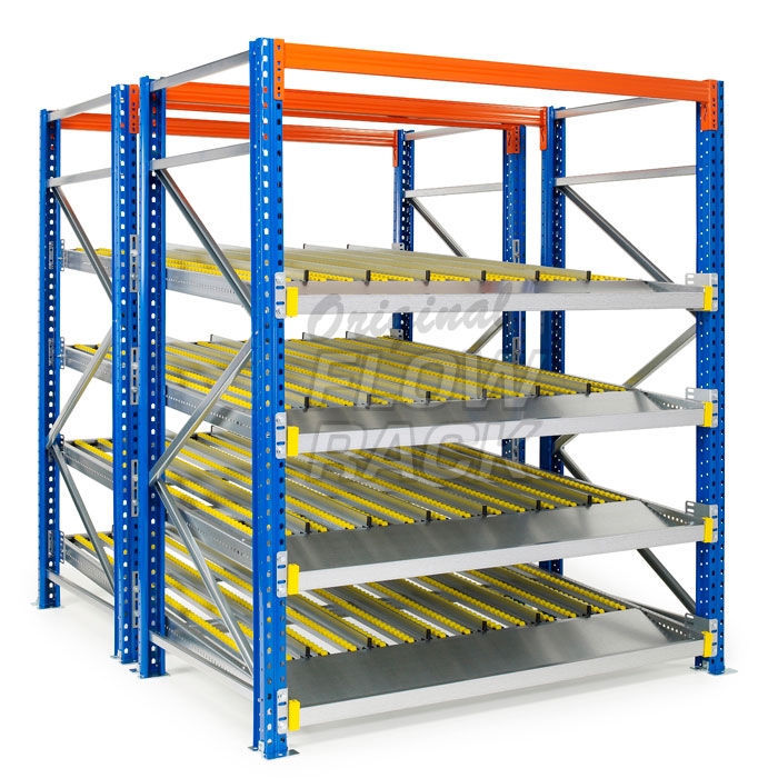 Doorrolframes voor palletstelling dubbeldiep